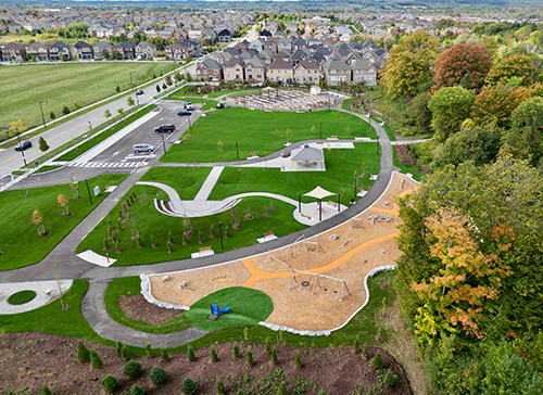 Areal picture of entire John Abel Park