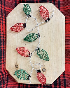 Christmas holiday string art