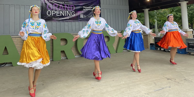 Dancers performing on stage