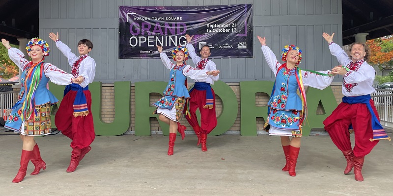 Dancers performing on stage