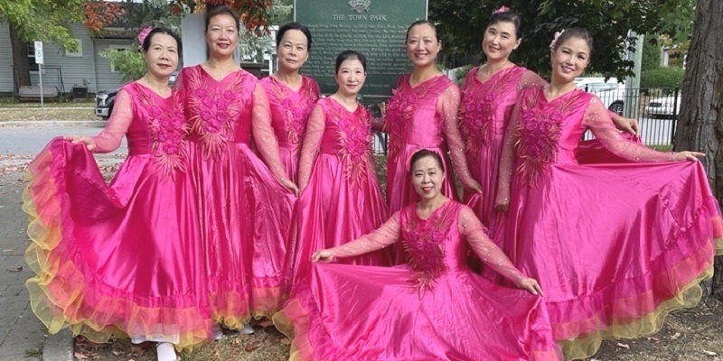 Dancers performing on stage