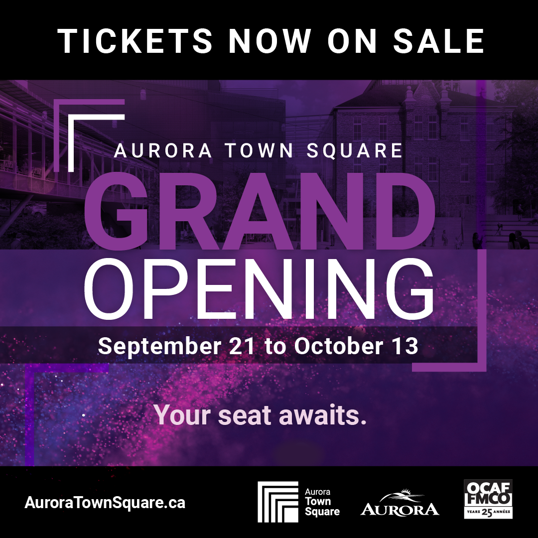 Purple grand opening poster showing September 20 to October 13 celebration dates