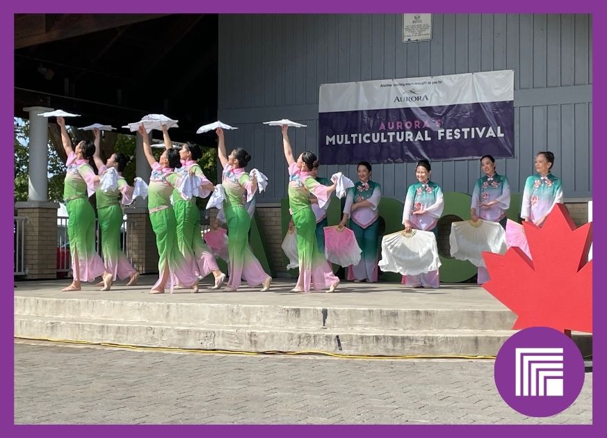 Dancers on the stage of the Multicultural Festival